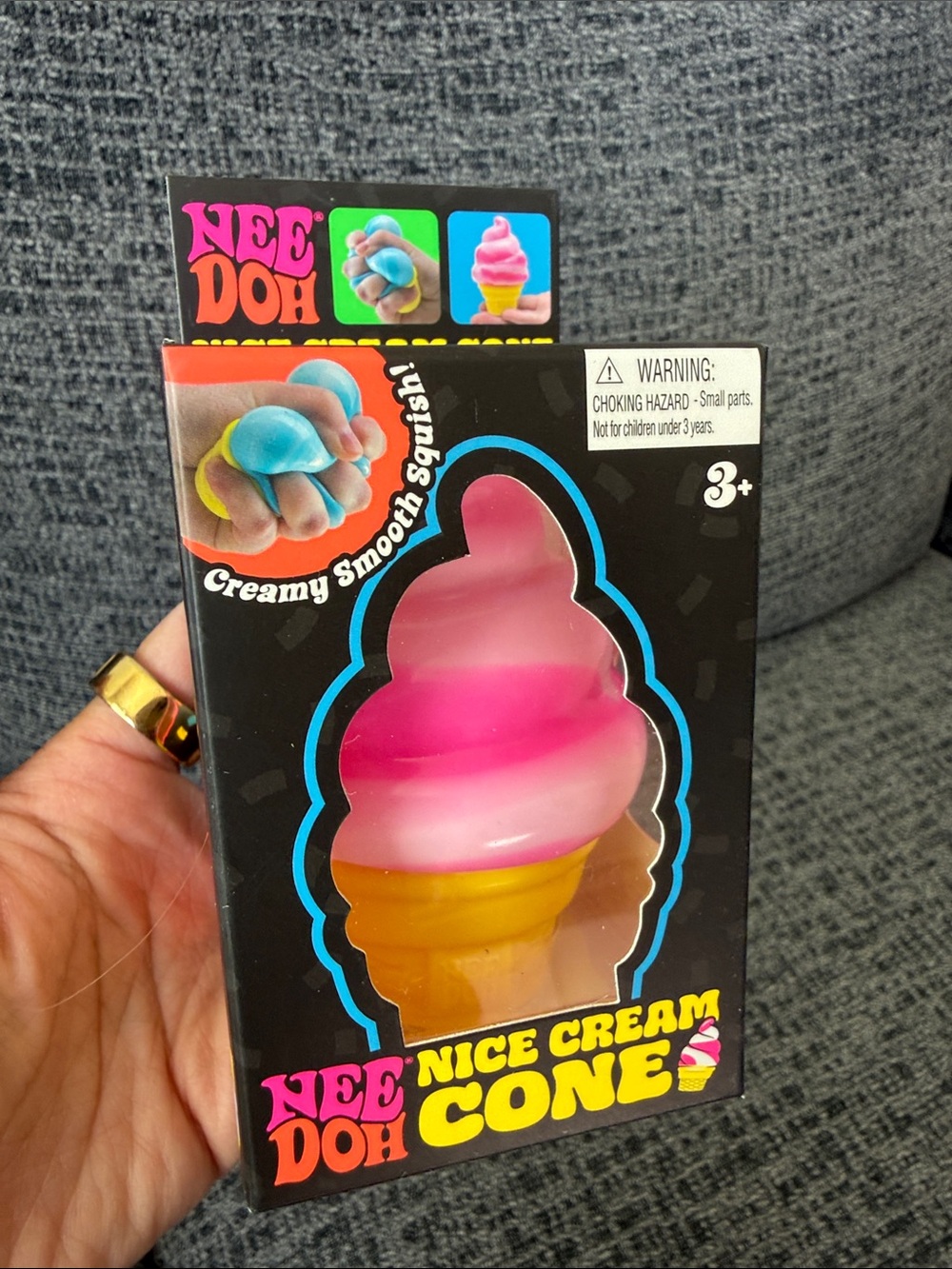 BNIB NeeDoh Nice Cream Cone, Pink